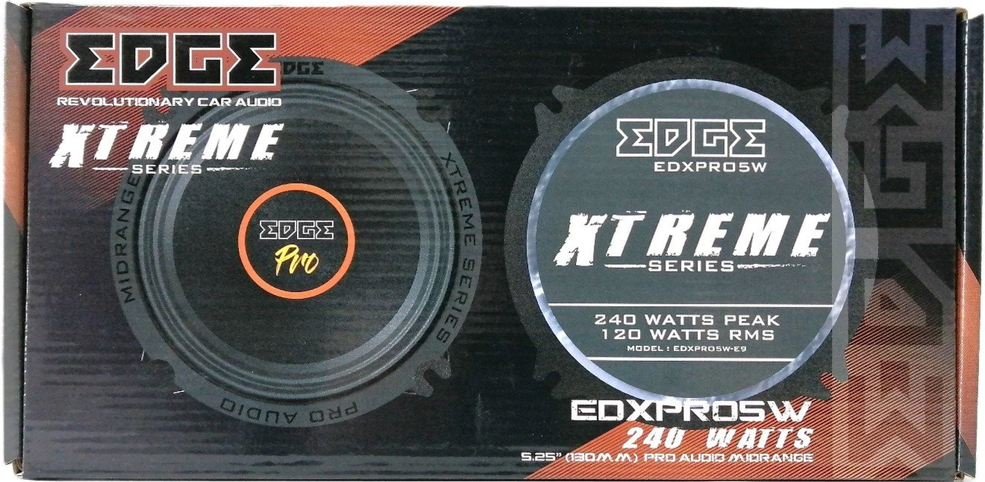 Edge Edxpro5w-e9 13 Cm Profesyonel Midrange Xtreme Seri 240w Maksimum 120w Rms