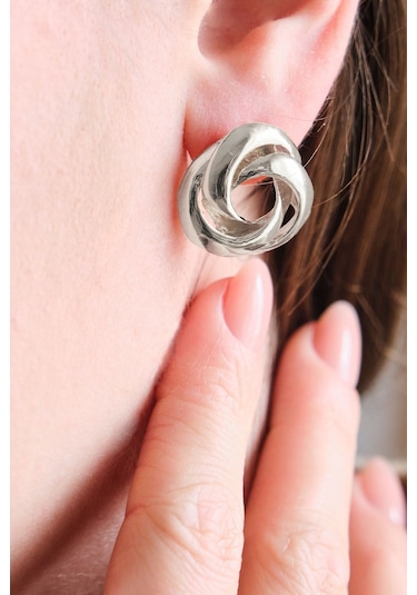 Aurrari Silver Loop Küpe Çok Renkli