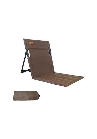 Bloomnest Alüminyum Alaşım Katlanır Sırt Sandalyesi, Plaj Piknik İçin Kolay Ayarlanabilir Koltuklar, Kamp Ve Yürüyüş İçin, 39x39.5x60 Cm, Altın - Siyah Altın - Siyah