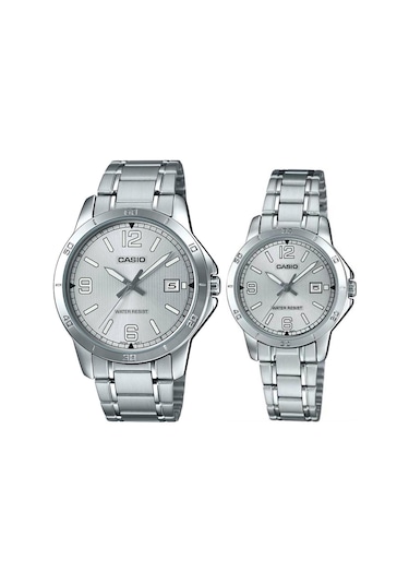 Casio Mtp-ltp-v004d-7b2udf Çift Kol Saati Kadın-erkek Metalik