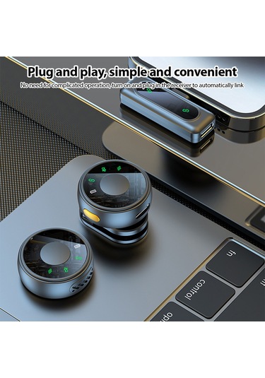 Samdoo J8 2.4g Kablosuz Kolluk Mikrofonu - 30m Alım Mesafesi, Gürültü Engelleme, Type-c + App Adaptörü, İki Mikrofonlu Set