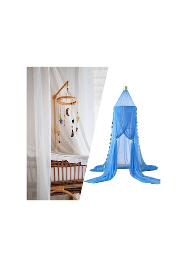 Suntek Çocuklar Prenses Oyun Çadırı Bebek Odası Koyu-mavi