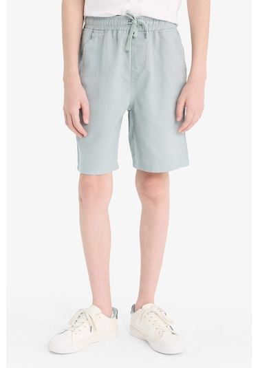DeFacto Erkek Çocuk Beli Lastikli Gabardin Şort E6677A825HSGR472