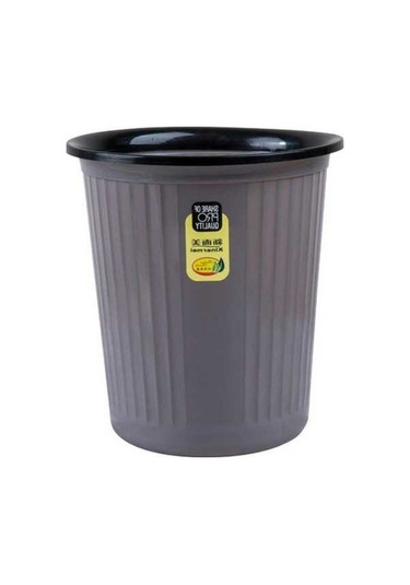 Tongxida Xinermei Mutfak Banyo Ev Plastik Çöp Kutusu, Boyut: 28x26x19cm Gri Gri