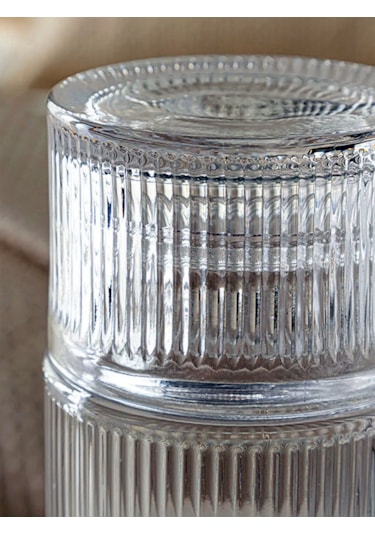 El Yapımı Cam Başucu Sürahisi, Bardaklı Cam Sürahi