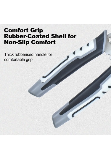 Geeksen Elektrikçi Profesyonel Aleti: Teli Soyma, Kesme Ve Bakır Kılıfı Klemleme, 10 Farklı Delik 0.8-2.6mm Z9491