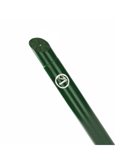 Kule Oval Tabanlı Küllük K-107 Dış Mekan Metal Sigara Küllüğü Hey Çelik
