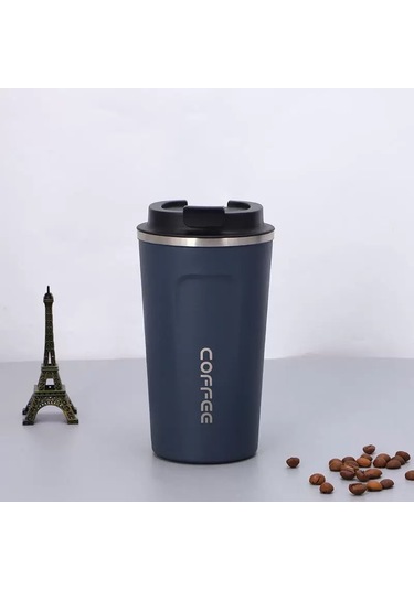 Geeksen Mavi 510ml 304 Çelik Vakumlu Termos Bardak, Dışarıda/kara Yolları İçin, Isı Saklama, Hızlı Teslimat Diğer