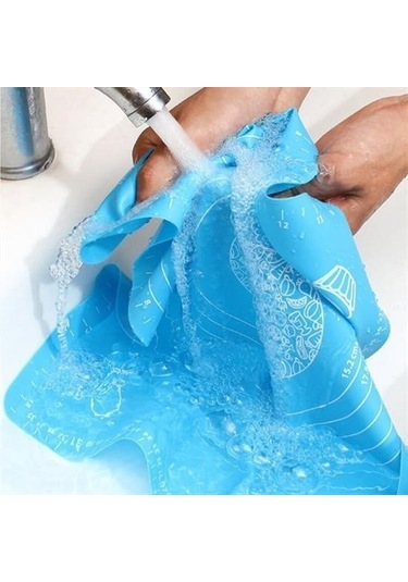 Buffer 40 50 Cm Silikon Ölçekli Kullanımı Kolay Hamur Açma Matı Ekmek Mantı Makarna Hamuru Yoğurma Çok Renkli