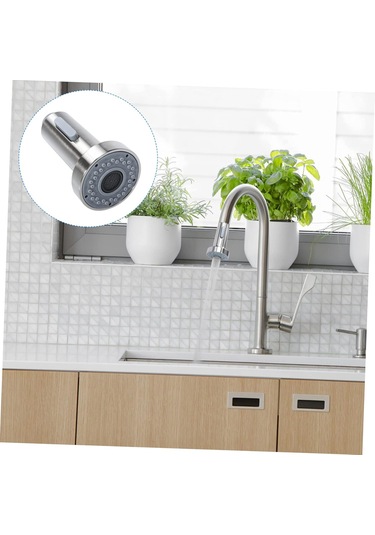 1 Adet Mutfak Lavabosu Aşağı Çekin Musluk Nozul Püskürtücü Fırçalanmış Su Musluk Duş Başlığı Kolay Yemek Yıkama Ve Yüzük İçin Fırçalı Nikel