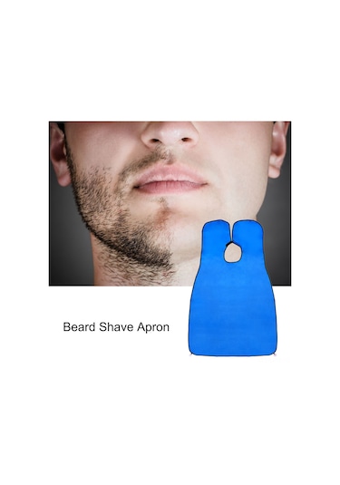 Maiyame Erkek Tıraş Apronu Ipek Malzeme Banyo Temizliği Koruyucu Perde 112x75cm Siyah