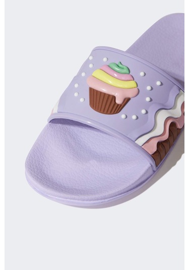 DeFacto Kız Çocuk Düz Taban Eva Terlik D8916A825SMPR66 Mor