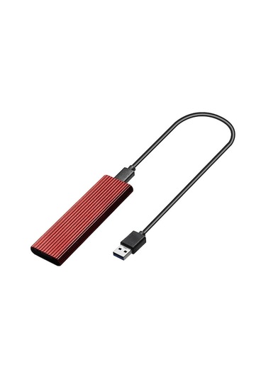 M.2 Ngff Sata Ssd Usb 3.1 Taşınabilir Disk Kutusu - Kırmızı, Hızlı Veri Aktarımı Ve Tak-çalıştır Özelliği