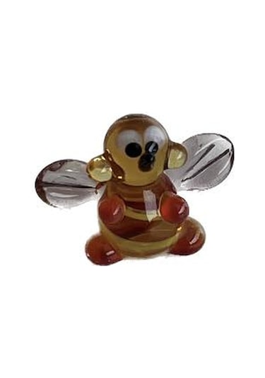 El Yapımı Mini Murano Cam Arı Biblo A132-06