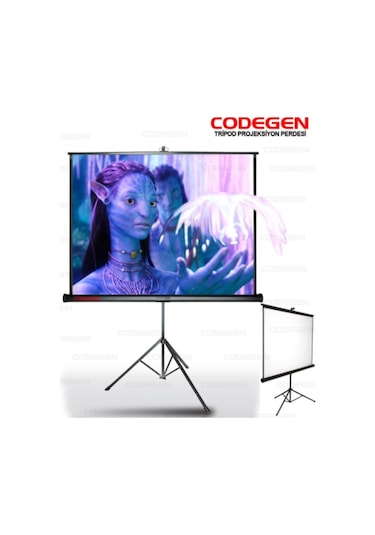 Codegen Tx-18 180X180 Cm Tripod Ayaklı Taşınabilir Manuel Projeks