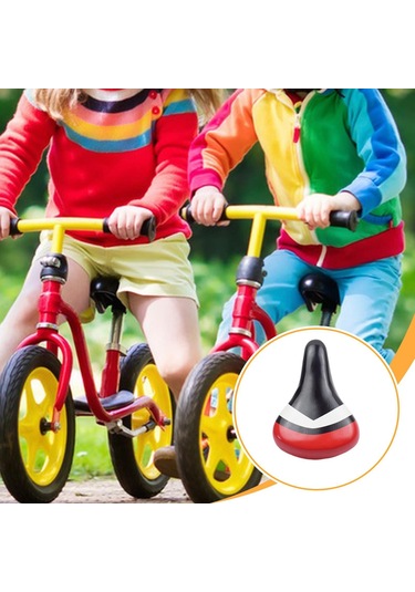 Suntek Çocuklar Bisiklet Eyer Çocuk Koltuğu Erkekler Için Siyah Kırmızı