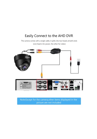 Aubyhe 2.0mp 1080p Ahd Güvenlik Kamerası, 24 Led Gece Görüşü, Ip66 Su Geçirmez, Metal Kasa N Sistemi: Abd, Kanada, Japonya