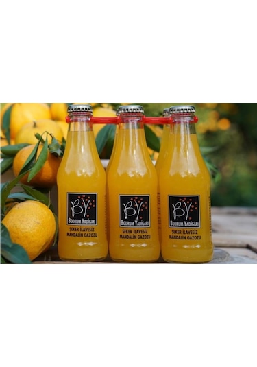 Bodrum Yadigarı Şeker İlavesiz Mandalin Gazozu 24 x 200 ML