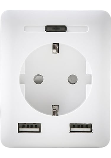 S-link Swapp SL-04 10A 2 USB 2.4 Ghz Wifi Tuya Destekli Akım Korumalı Akıllı Priz