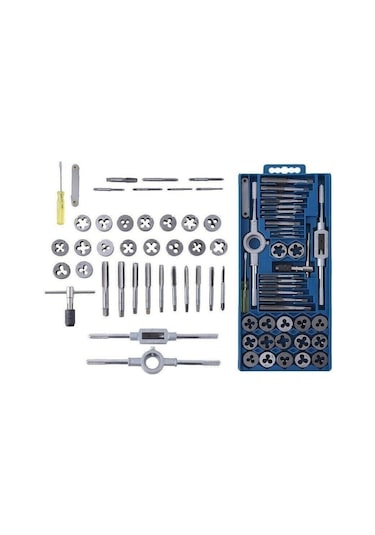 Valkyrie 40 Parça Klavuz Pafta Seti Metrik Set M3-m12 Arası 40lı Takım