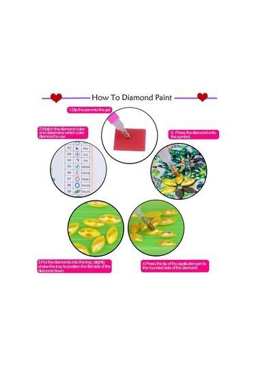 Monyee 30x30cm Yarı Tamamlanmış Özel Şekil Elmas Boyama, Ev Dekorasyonu İçin Dıy El Sanatı Seti Diğer