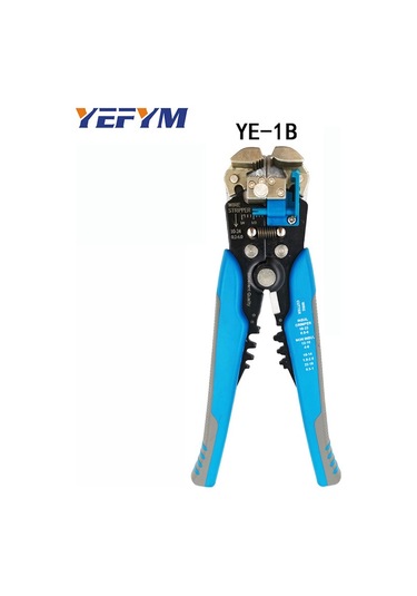 Youmex Otomatik Telli Kablo Soyucu - Elektrikçi İçin Kesim, Presleme Ve Soyma İşlevi - Mavi Renkli Çok İşlevli Alet Mavi