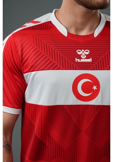 Hummel Türkiye Milli Takım Forması Baskı Hediyeli Kırmızı - Beyaz