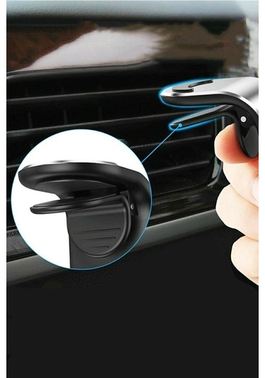 Araba Cep Telefonu Tutacağı Yeni Nesil Manyetik Telefon Tutucu Süper Güçlü Mıknatıs Mıknatıslı Siyah