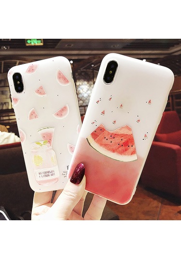 Suofeng Karpuz Desenli İphone Kılıfı, Yumuşak Tpu, Tam Koruma, Kaymazsız Tutuş, Ultra İnce, İphone 11/11pro/xs/6s Uyumlu