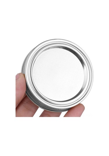 Ulzyvf 70mm Sızdırmaz Teneke Mason Kavanoz Kapakları - 5 Kapak + 5 Bant, Mikrodalga & Bulaşık Makinesi Uyumlu Diğer