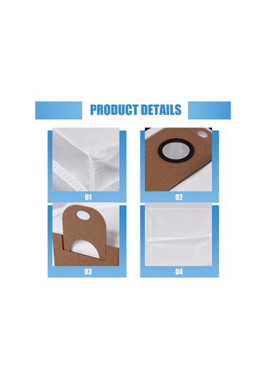 Xurunkeji Amarey A90+ Kendiliğinden Boşalan Robot Süpürge İçin 6'lı Yedek Toz Torbası Paketi