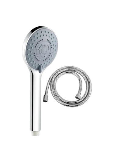 Latte Krom Gri Mafsallı Duş Seti Krom