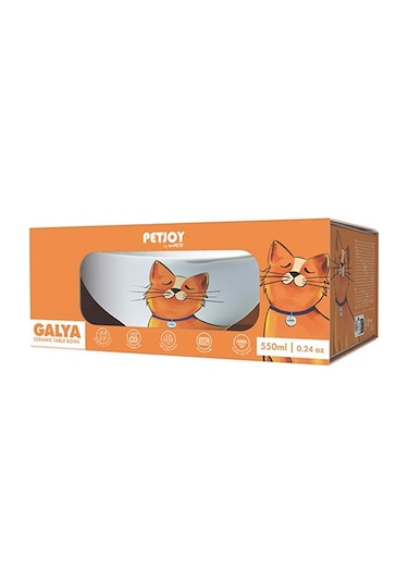 M-pets Galya Seramik Kedi Mama Ve Su Kabı 550 Ml 244-51025.01