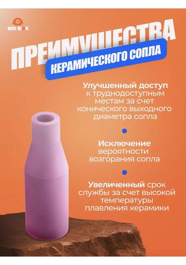 Wel Wok Mıg Yarı Otomatik Kaynak Makinesi İçin Nozul 2 Adet Seramik 249501385