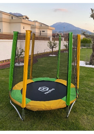 Hepitop Koruma Fileli Katlanabilir Çocuk Trambolini 140 CM
