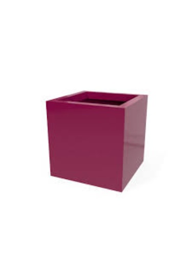 Mofiba Fiberglass Saksı Kare 35cm 35cm 35h Cm Kırmızı