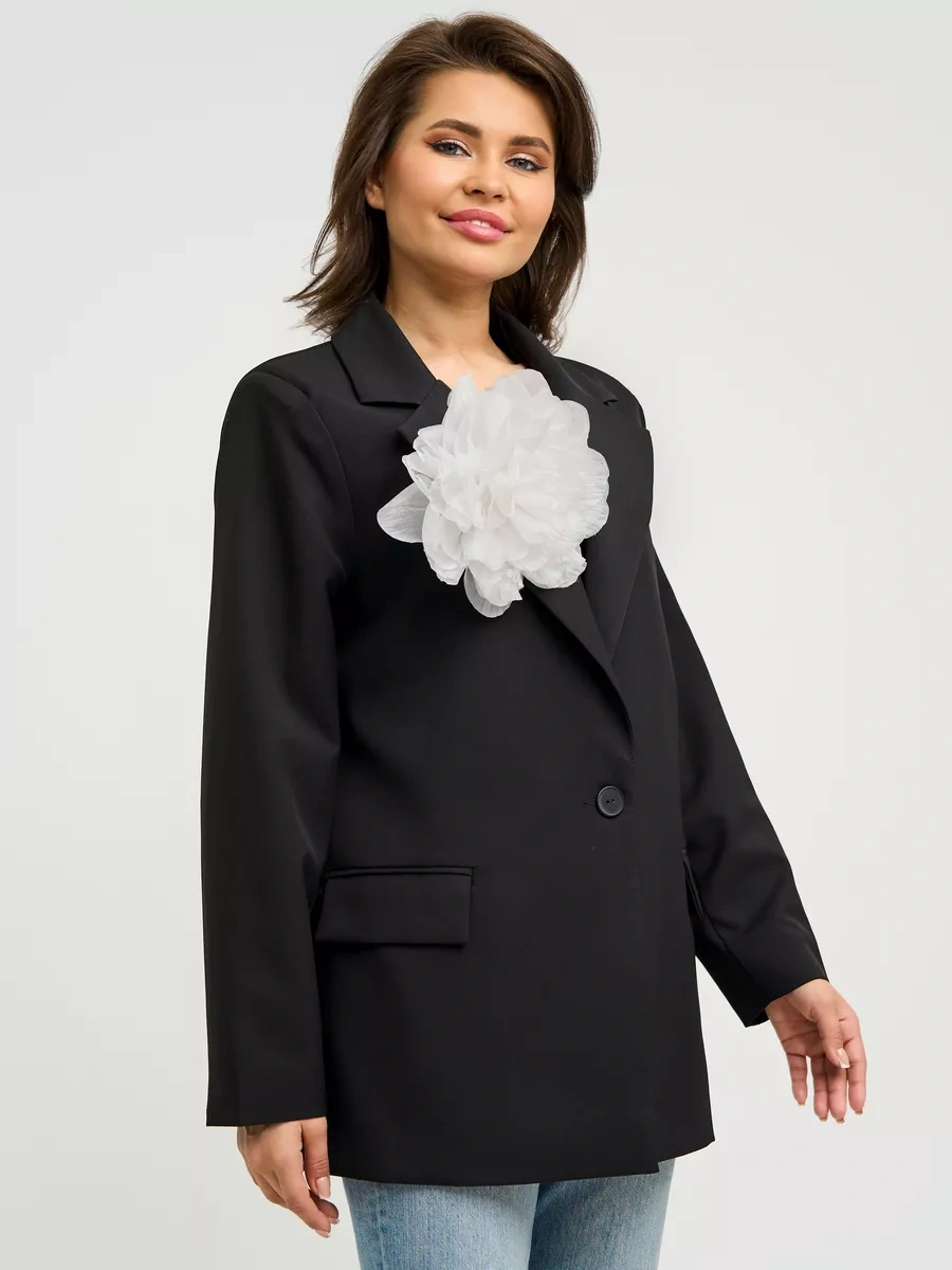 Labbıje Büyük Broş Kumaş Çiçek Fiyonk 225129735 Beyaz