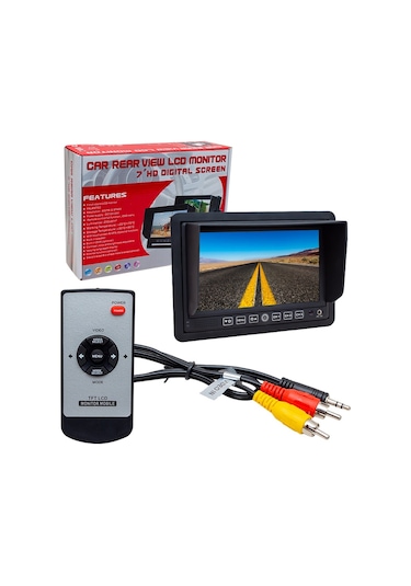 Powermaster PM-5879 7" 12V-24V 3 Kanal AV Girişli Monitör