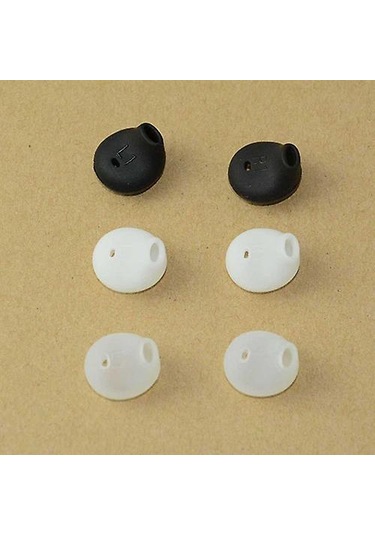 Samsung Active Galaxy Uyumlu S6 S7 Edge Level U Kulaklıklar İçin Kulaklık Jeli 3 Çift Siyah