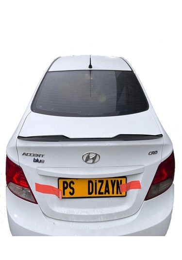 Hyundai Accent Blue Plastik BOYASIZ Spoiler