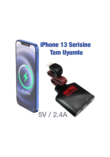 Plextone GS1 Mıknatıslı Lightning To 3.5 MM Kulaklık Dönüştürücü