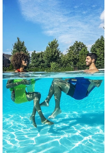 Şeker Portakalım 1 Adet Mavi Fileli Deniz Havuz Sandalyesi Mavi