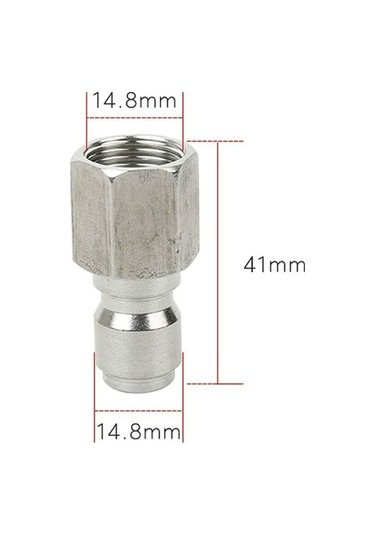 Bloomnest Yüksek Dayanıklılık Adaptör Kiti Basınçlı Yıkama Makinesi Bağlantı Kesme Kiti, 3/8 Dişi Rakor, 5000 Psı