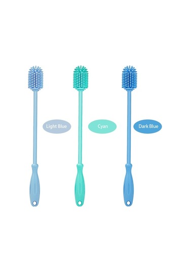 Flybuy Silikon Şişe Temizleme Fırçası - Uzun Saplı, Çok İşlevli, Kalıntı Temizleyici, Yumuşak Kıllı, Asma Kancalı