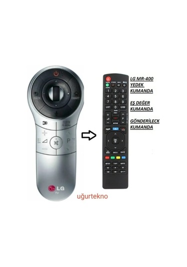 LG Uyumlu La Serisi Gri An-mr 400 Smart Yedek Kumandası