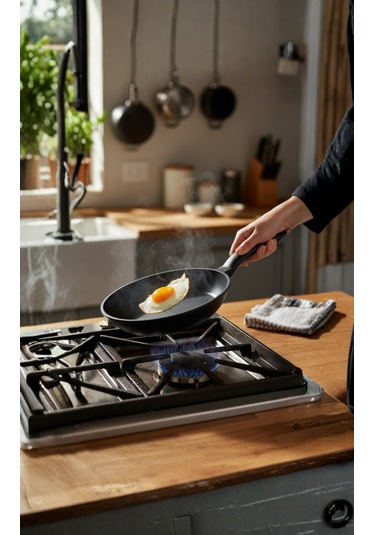 Kristal Döküm Tava 26 Cm Siyah