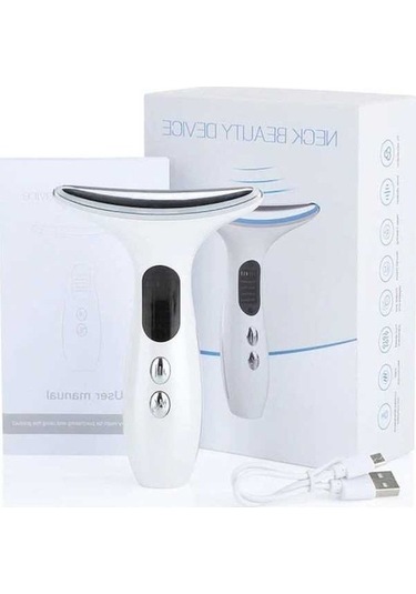 Pazly Teltree Ems Yüz-boyun Masaj Aleti - Kırışıklık Karşıtı Işık Terapi, Renkli, Kullanışlı Çok Renkli