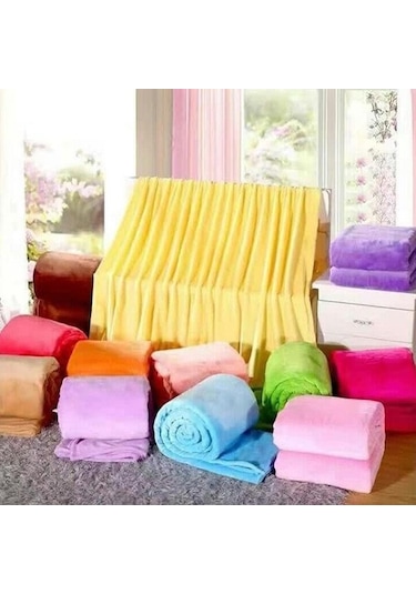 Pembe Ev Düz Renk Flanel Ağırlıklı Battaniye Süper Sıcak Yumuşak Katı Atma Battaniyeler Kanepe Yatak Ç. K. Battaniye 55764958 Pembe