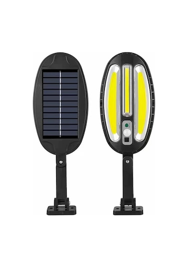 Xindoker Dış Mekan Güneş Enerjili Led Duvar Lambası - Bahçe, Ev Cephesi Için Uzaktan Kumandalı, Dayanıklı Malzeme, Hb-8188b Modeli Siyah