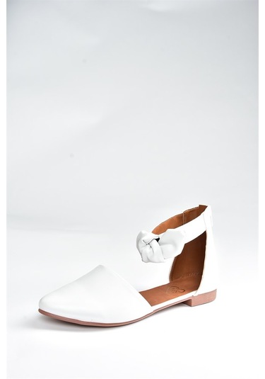 Fox Shoes Beyaz Kadın Babet H726761509 Beyaz